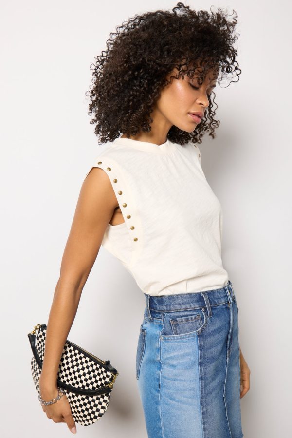 Brinley Studded Sleeve Tee - Image 6