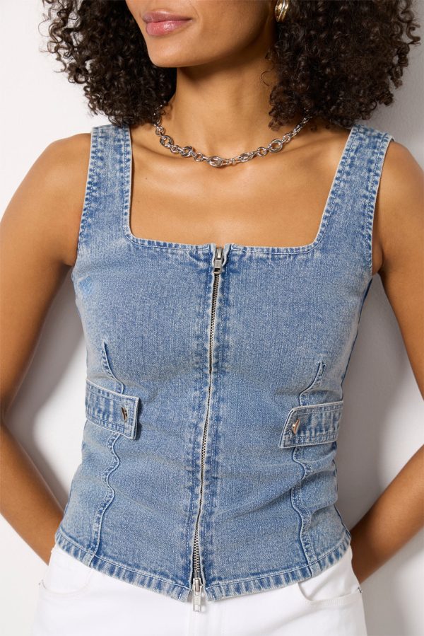 Mitchie Denim Corset - Image 3