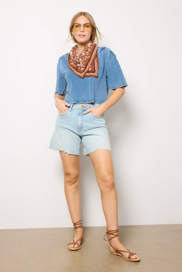 Escape Knit Denim Sweatshirt - Image 5