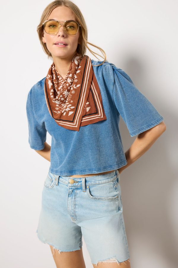 Escape Knit Denim Sweatshirt - Image 2