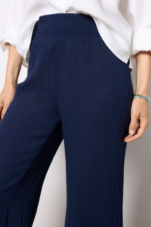 Medina Smocked Waist Cropped Pant - Image 2