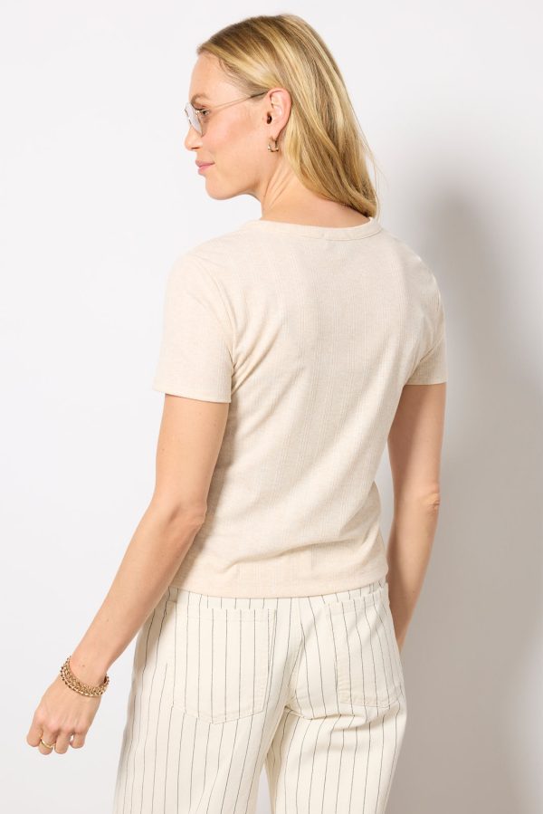 Ivy Button Front Tee - Image 4