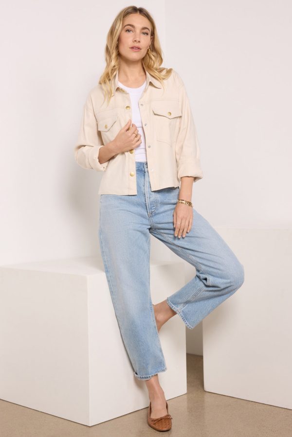 Frankie Stretch Linen Shacket - Image 3