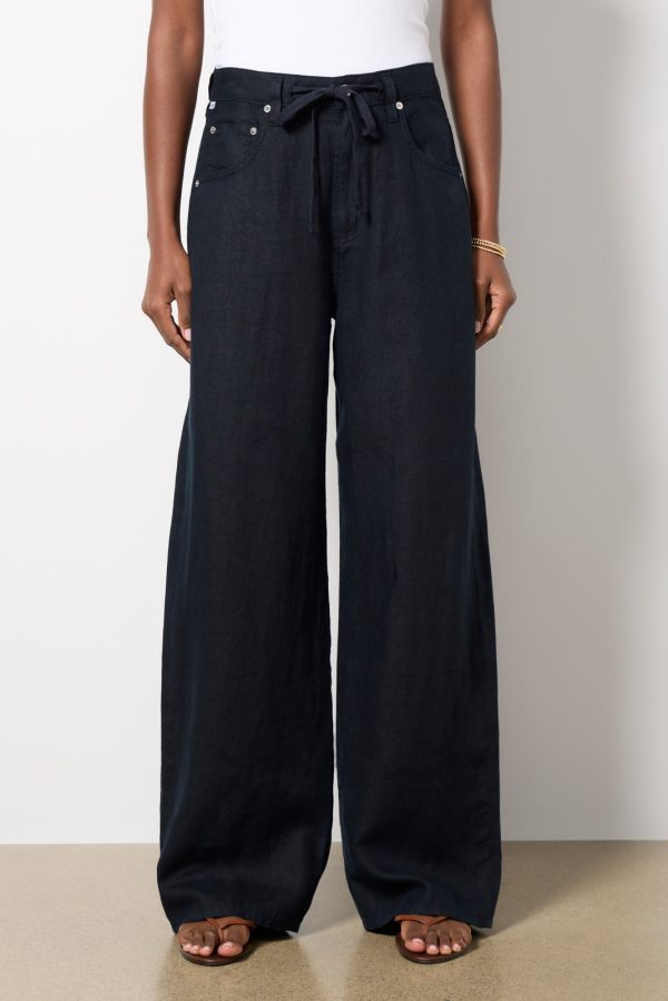 Brynn Drawstring Linen Pant - Image 6