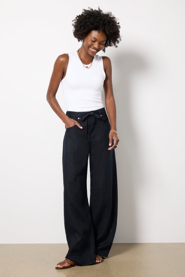 Brynn Drawstring Linen Pant - Image 5