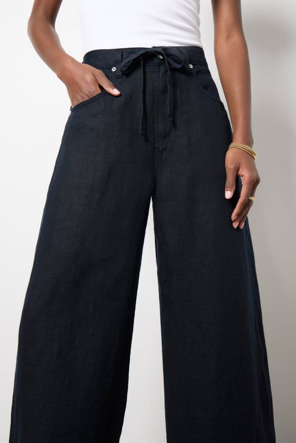 Brynn Drawstring Linen Pant - Image 2