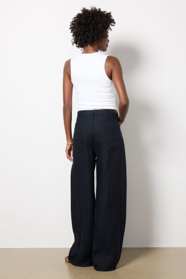 Brynn Drawstring Linen Pant - Image 4