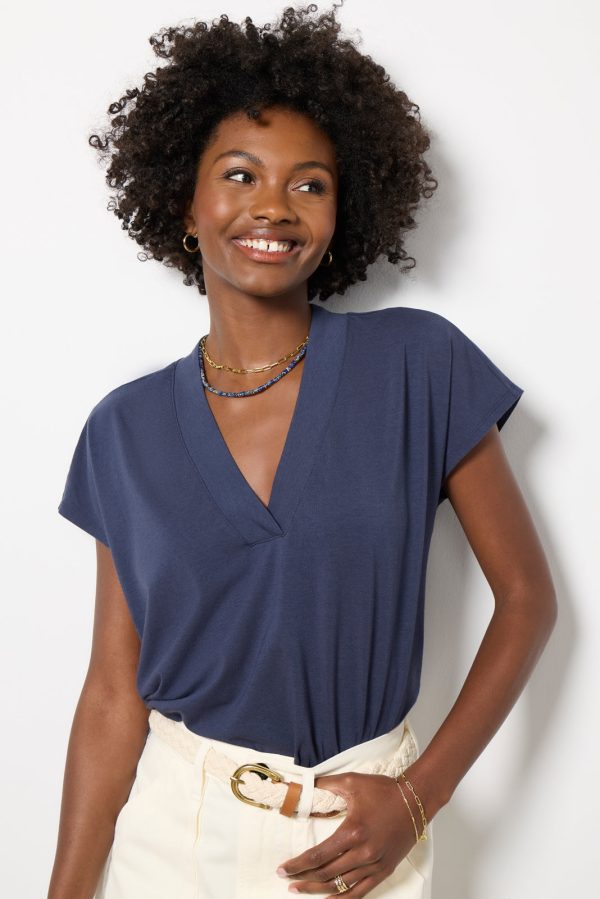 V Neck Modal Tee - Image 6