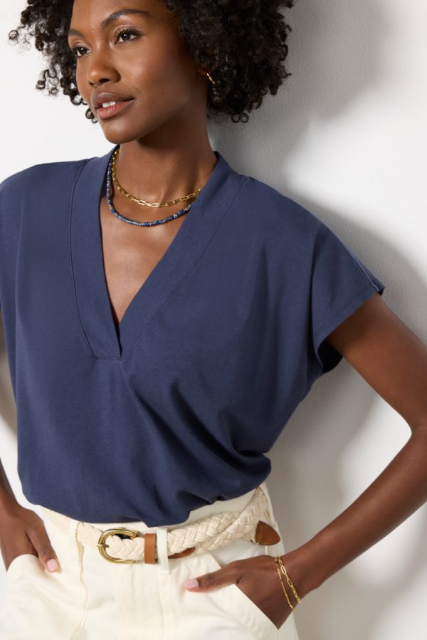 V Neck Modal Tee - Image 3