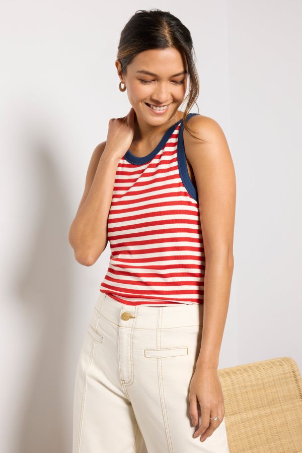 Sonya Stripe Ringer Tank - Image 6