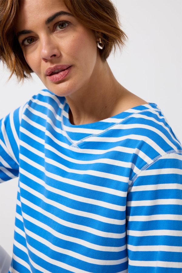 Marsielle Striped Boatneck Tee - Image 3