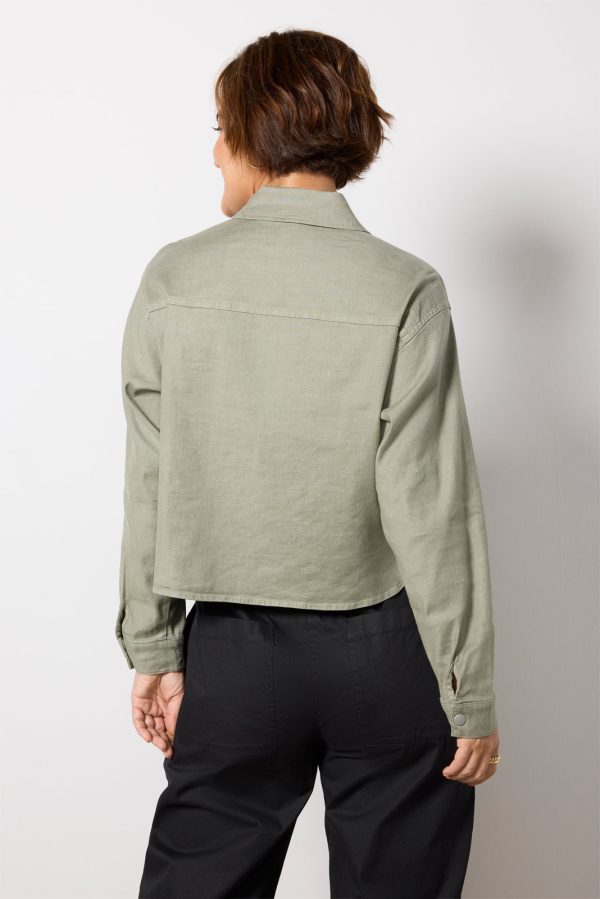 Frankie Stretch Linen Shacket - Image 4