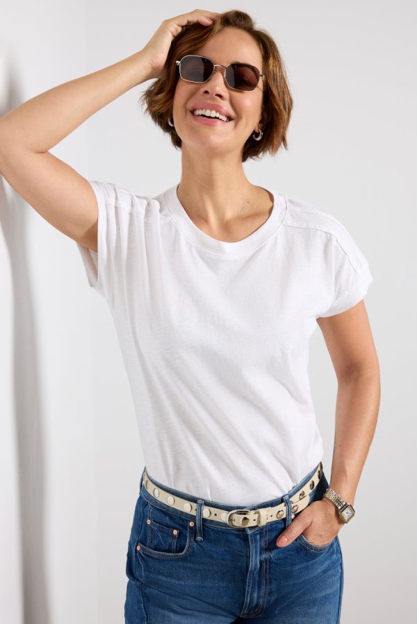 Elsa Shoulder Detail Slub Tee - Image 2