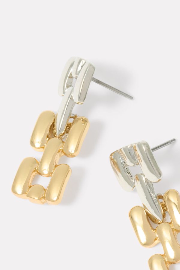 Jaclyn Two Tone Earring - Image 2