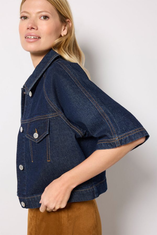 Short Sleeve Button Front Jacket - Image 2