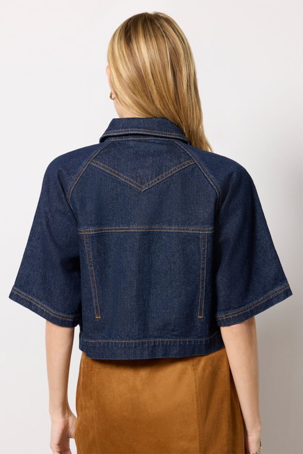 Short Sleeve Button Front Jacket - Image 4