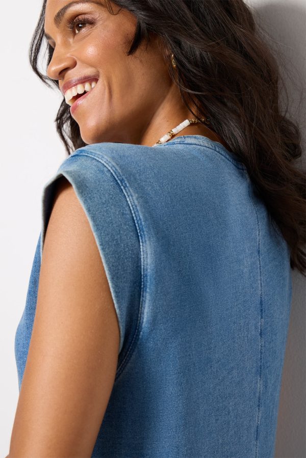 Calabasas Jersey Denim Dress - Image 3