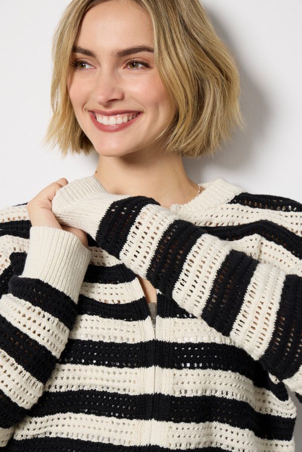 Open Knit Bomber - Image 3