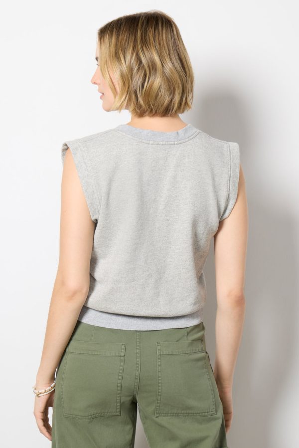 Sloane French Terry Split Neck Top - Image 4