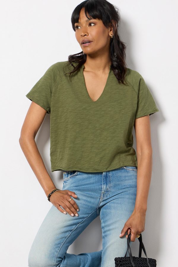 Split Neck Tee - Image 2