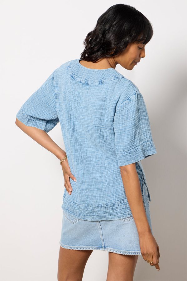 Dune Cotton Gauze Popover - Image 4