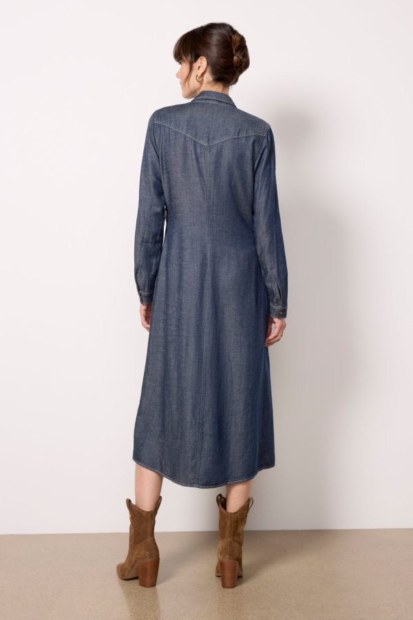 Western Yoke Shirt Dress - Image 4