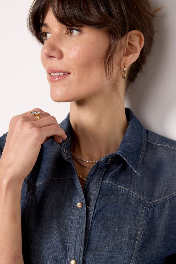 Western Yoke Shirt Dress - Image 2