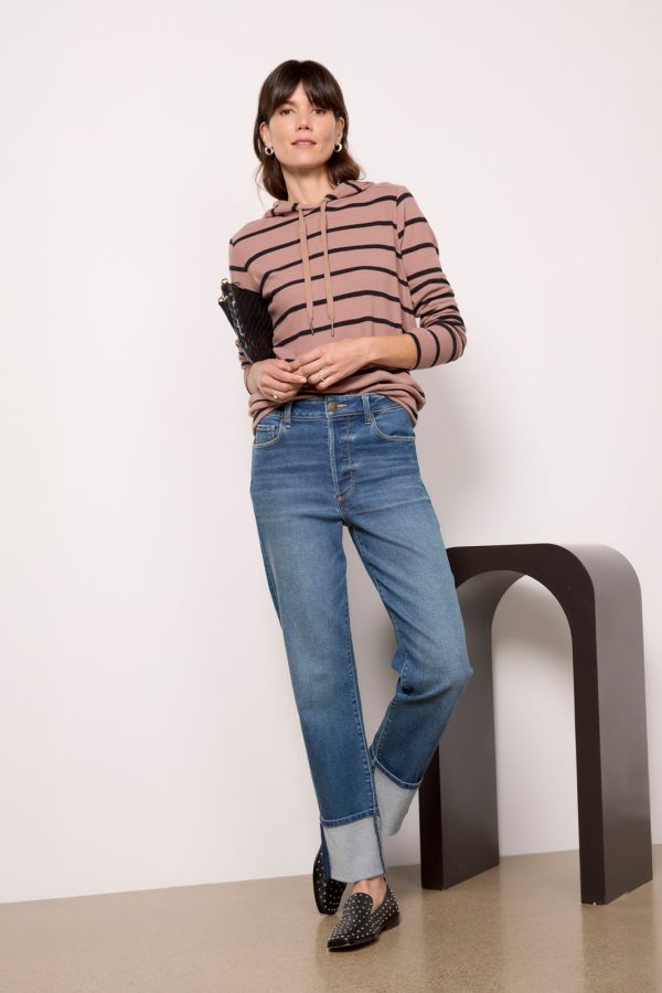 Zoey Rib Inset Hoodie - Image 3