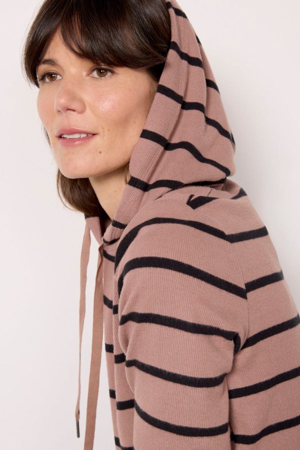 Zoey Rib Inset Hoodie - Image 2