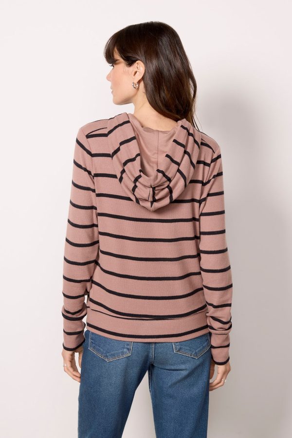 Zoey Rib Inset Hoodie - Image 4