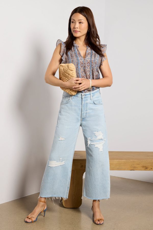 Ayla Raw Hem Crop