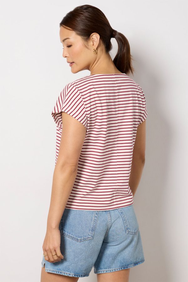 Molly Striped Boatneck Muscle Tee - Image 4