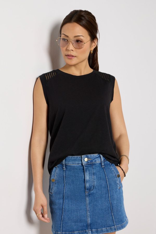 Casey Cutwork Mesh Tank - Image 3