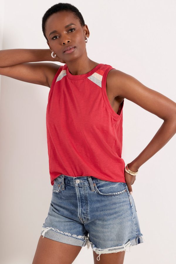 Ayla Stripe Raglan Tank - Image 5