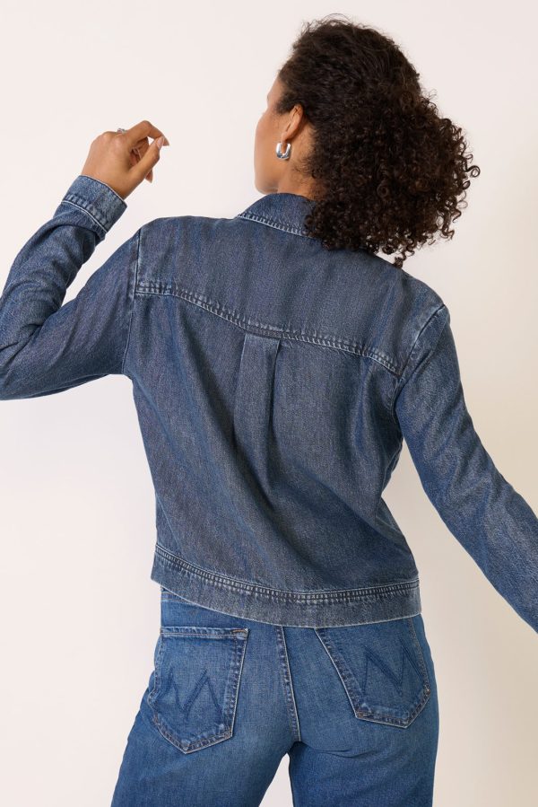 Flap Pocket Zipper Shacket - Image 4