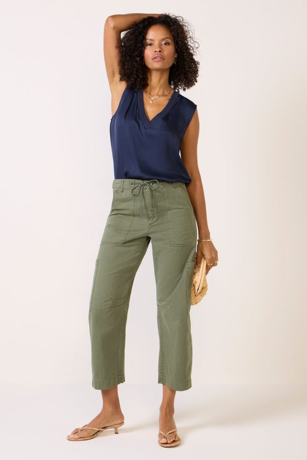 Celina V Neck Satin Tank - Image 6