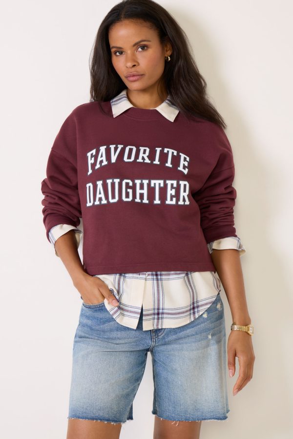 Cropped Collegiate Sweatshirt - Image 4