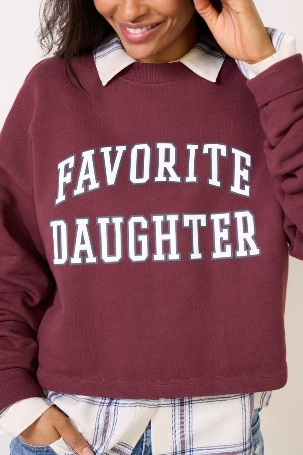 Cropped Collegiate Sweatshirt - Image 6