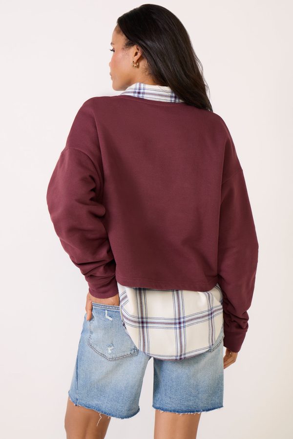 Cropped Collegiate Sweatshirt - Image 5