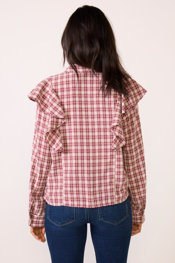 Dru Ruffle Front Shirt - Image 4