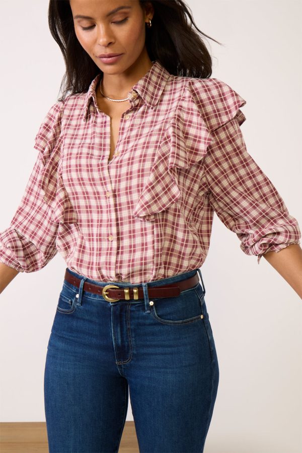 Dru Ruffle Front Shirt - Image 2