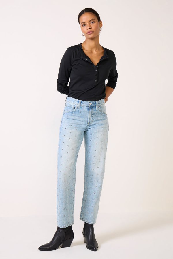 Lexi Bowed Straight Jean