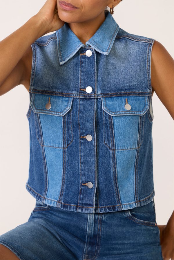 Robbie Denim Vest - Image 3