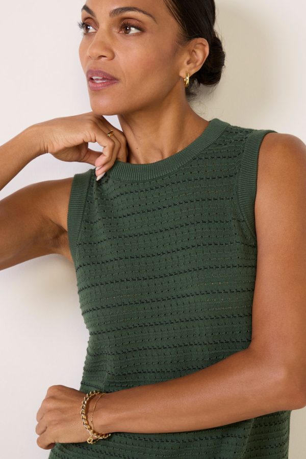 Mindy Contrast Stitch Knit Dress - Image 5