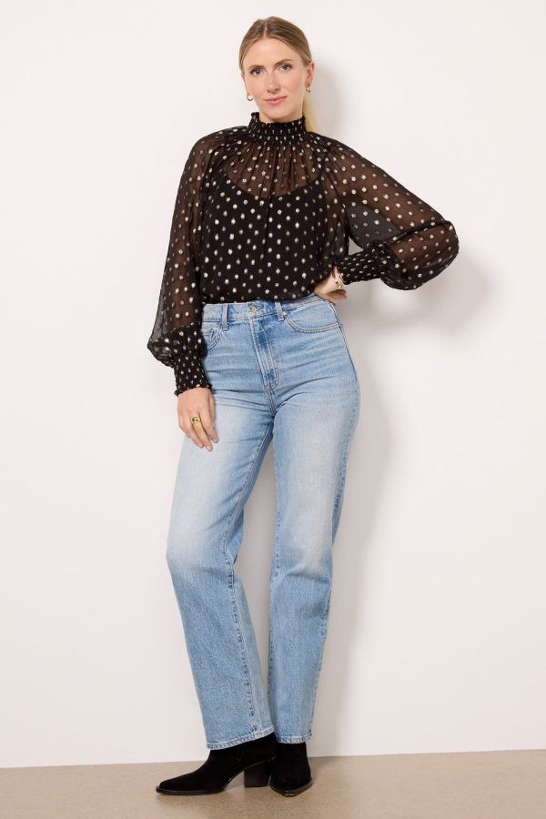 Millie Metallic Dot Blouse - Image 3