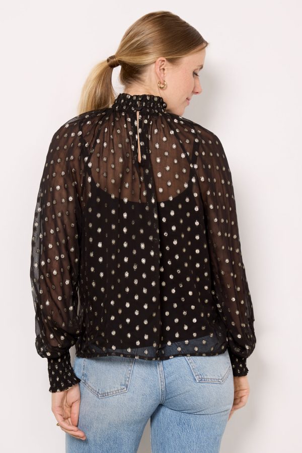 Millie Metallic Dot Blouse - Image 4