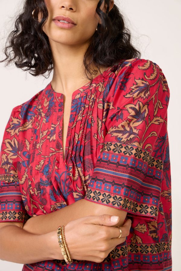 Maxine Split Neck Blouse - Image 3