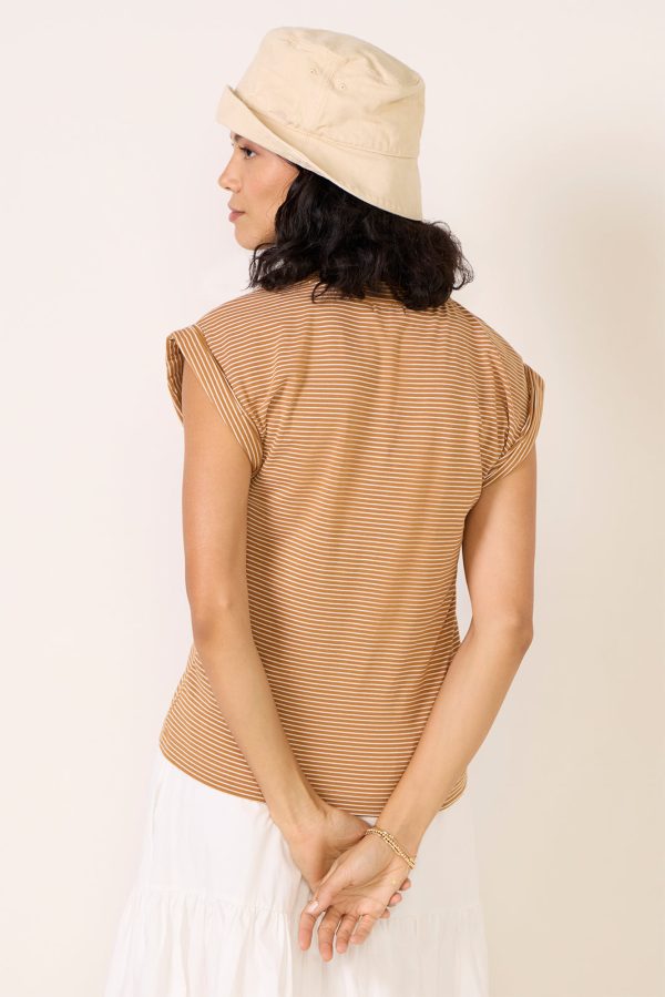 Olivia Rolled Sleeve Tee - Image 3