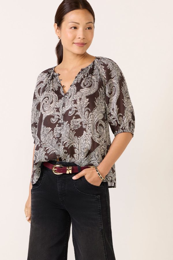 Paisley Blouson Blouse - Image 5