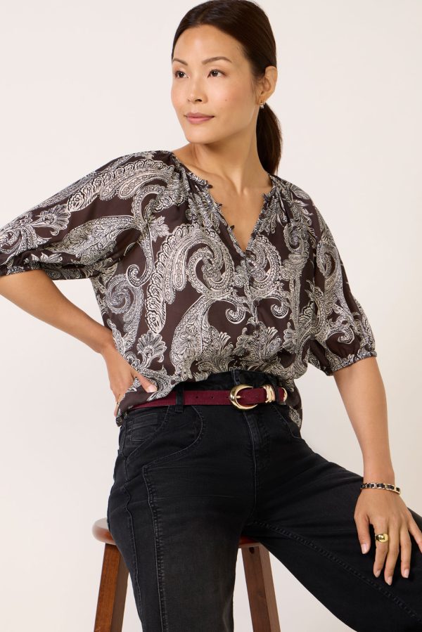 Paisley Blouson Blouse - Image 2